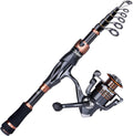 PLUSINNO Fishing Rod and Reel Combos, Bronze Warrior Toray 24-Ton Carbon Matrix by PLUSINNO
