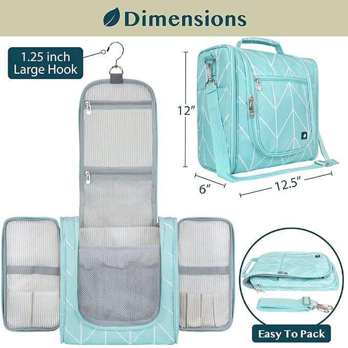 PAVILIA Extra Large Toiletry Bag Travel Bag - Image 2