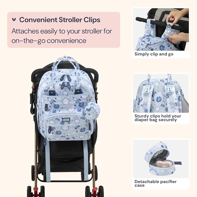 BabbleRoo Diaper Bag Backpack - Image 6