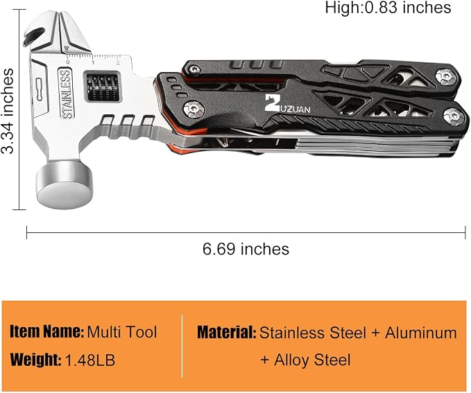 18 in 1 Multitool, Professional Stainless Steel Multitool Pliers - Image 7