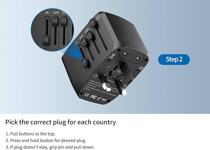 International Travel Adapter Voltage Converter Steps Down 220V to 110V - Image 9