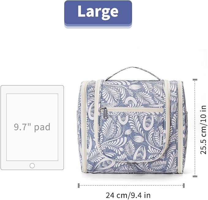 Narwey Hanging Toiletry Bag for Women Travel Makeup Bag Organizer Toiletries - Image 7
