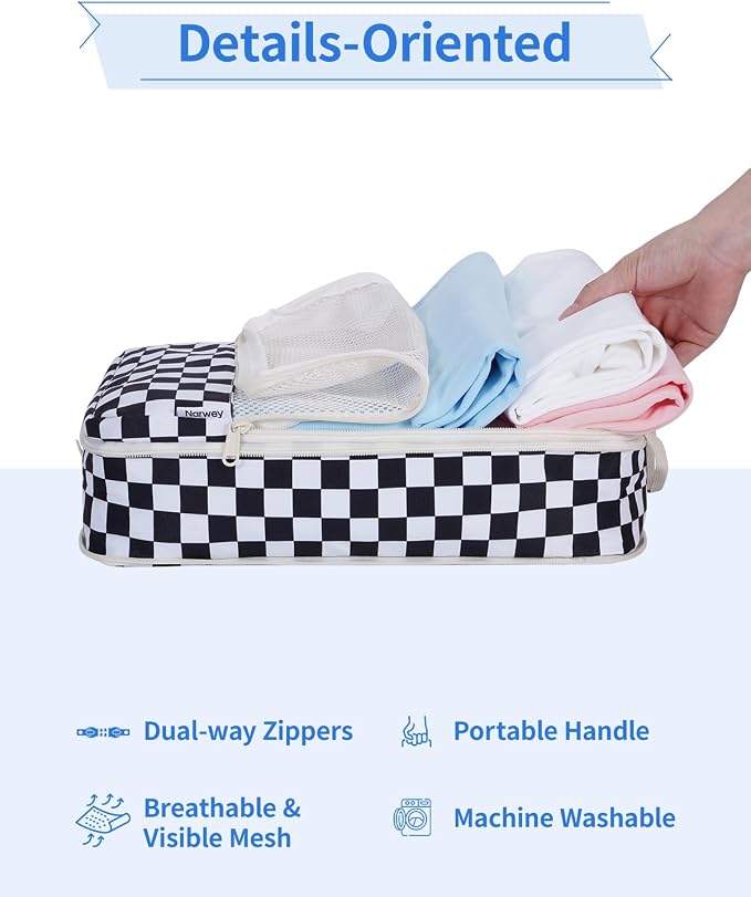 Narwey 6 Set Compression Packing Cubes - Image 6