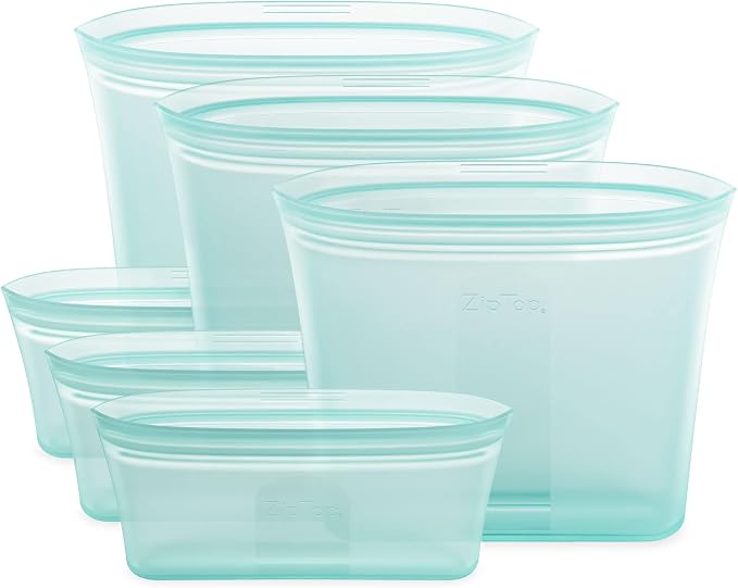 Zip Top Reusable Food Storage Bags | 3 Bag Set - Image 2