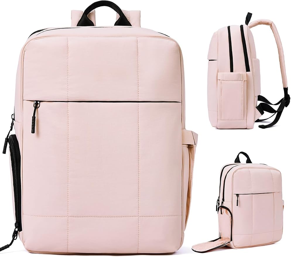 CLUCI Lightweight Travel Backpack Carry on Flight Approved, Puffy Gym Backpack by CLUCI