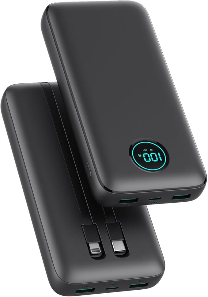 Portable Charger 40, 800mAh Power Bank, 25W PD QC 4.0 Fast Charging Portable by Pxwaxpy