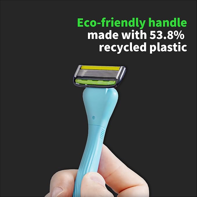 DORCO with Earth Razor with Pace 6 Pro Cartridges • Handle Made from Post - Image 2