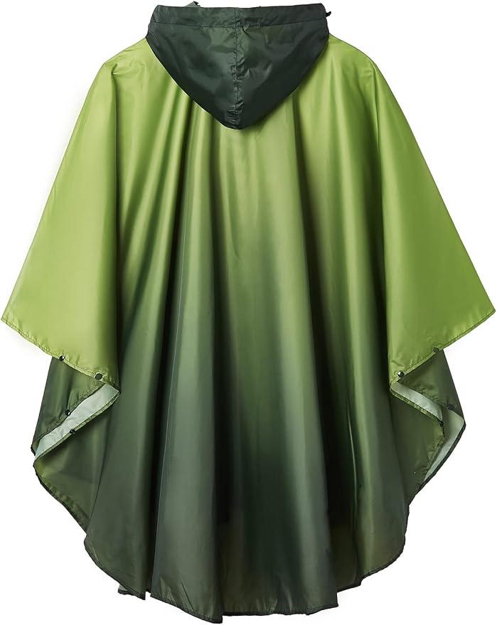 SaphiRose Rain Poncho Jacket Coat Hooded - Image 2