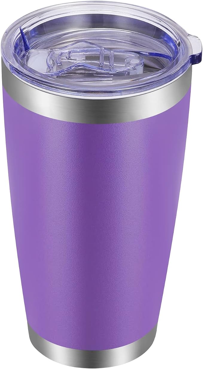 VEGOND 20oz Tumbler with Lid and Straw Stainless Steel Tumbler Cup Vacuum by VEGOND