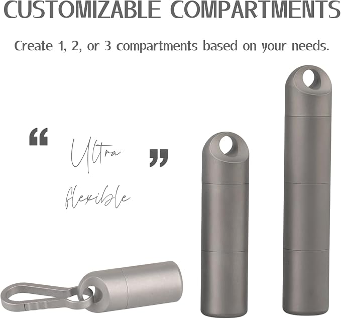 Titanium Keychain Pill Holder - Image 5
