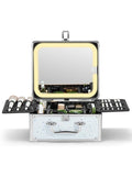 Qislee Makeup Box with A Detachable Lighted Mirror, Waterproof Travel Train Case by Qislee