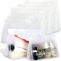 8 Pack Clear Toiletry bags, TSA Approved Quart Size Zipper Bags, PEVA Material by TT%C2%B7SSTIE
