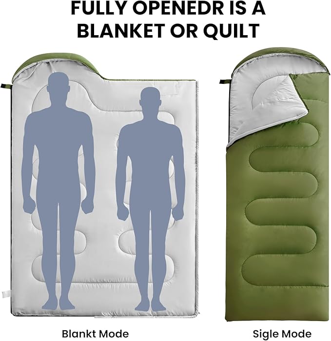 FARLAND Sleeping Bags 30℉ for Adults Teens Kids - Image 3
