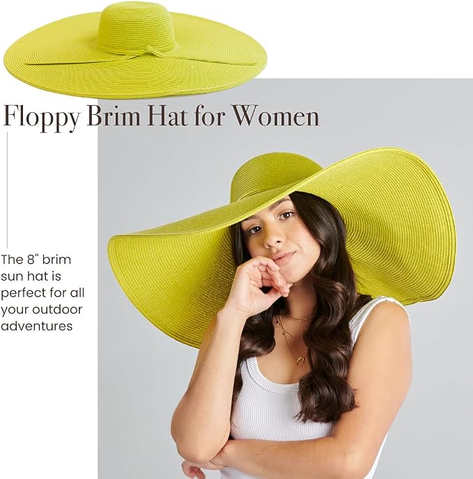 San Diego Hat Company Women's Ultrabraid X-Large Brim Hat, Adjustable Sun Hat - Image 4