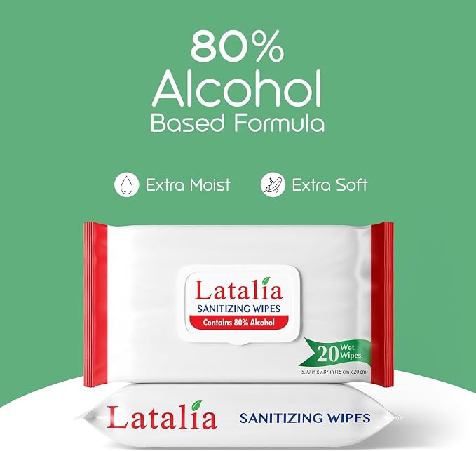 Hand Wipes | 80% Alcohol Hand Sanitizer Wipes - Image 3