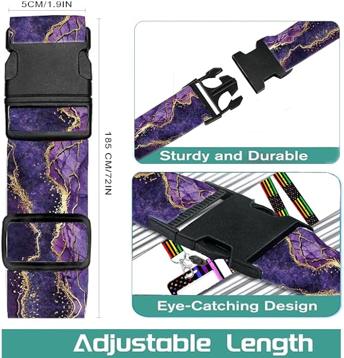 Luggage Straps for Suitcases Travel Belt Accessories, Cute Suitcase Strap - Image 2