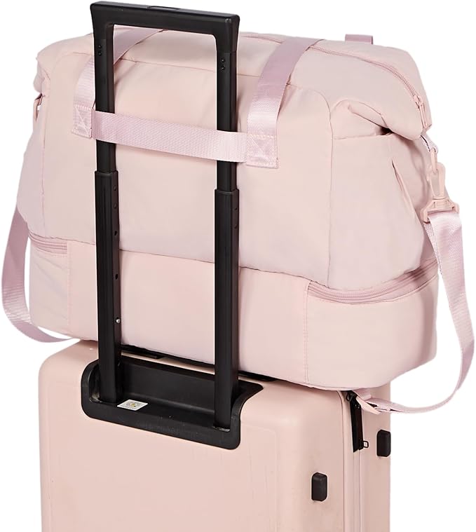 NISHEL Women's 2-in-1 Weekender Duffle Bag, Large Capacity Duffle Bag - Image 6