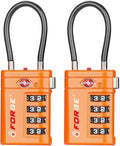 Forge TSA Approved Luggage Locks 4 Digit Combination TSA Travel Locks by Forge