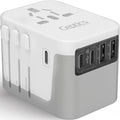 Ceptics 6 in 1 Universal Travel Adapter, Universal Outlet w/ 2X USB-A and 3X by Ceptics