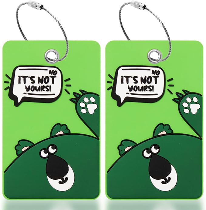 2PCS 2303 Bright Silicone Luggage tag by SIVEUMIL