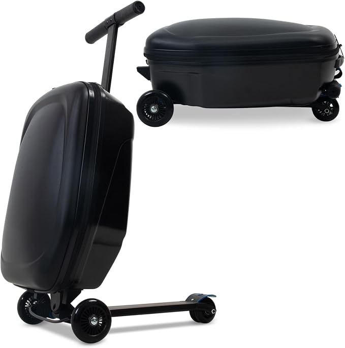 20" Scooter Suitcase for Kids, 2-in-1 Ride On Luggage by GHSY