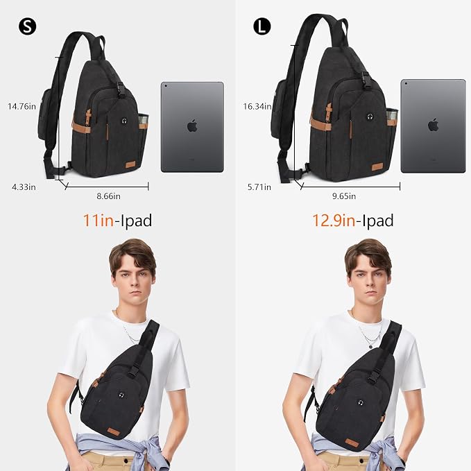 Sling Bag for Men, Crossbody Bag Men Anti Theft Crossbody Bag - Image 3
