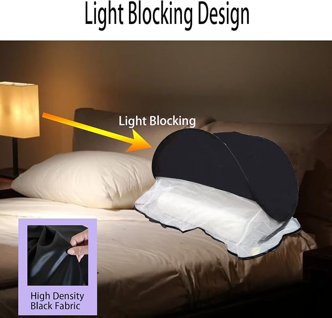 CMINGJ Portable Mosquito Head Net Foldable Pop-Up Travel Essentials Mosquito Net - Image 2