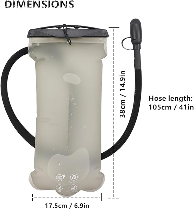 GLANC Hydration Bladder - 2L Water Bladder - Image 7