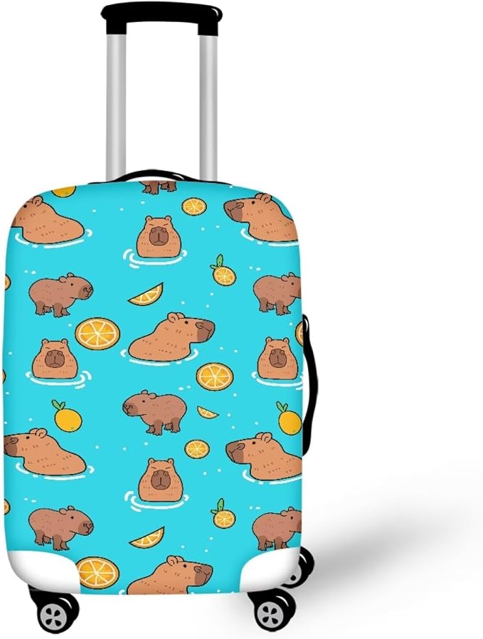 Capybara Suitcase Cover Elastic Luggage Covers by Dremagia