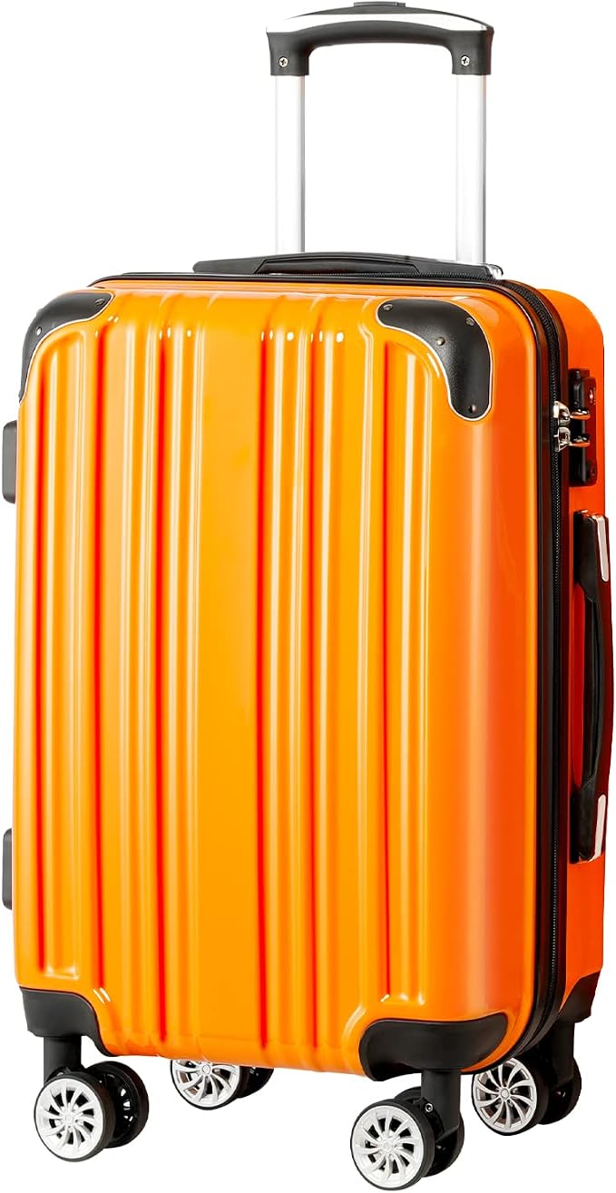 Coolife Luggage Expandable Suitcase PC+ABS Spinner 20in 24in 28in Carry on) by COOLIFE