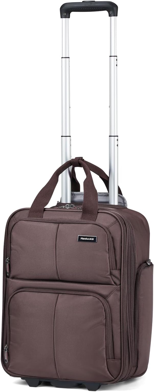 Hanke Softside Expandable Underseat Carry On luggage by Hanke