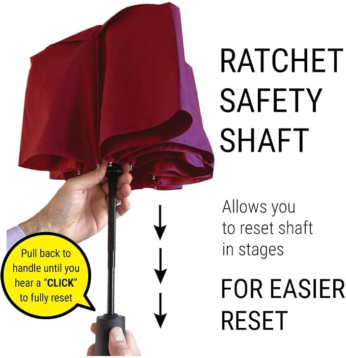 Vented Travel Umbrella | Strong Compact Windproof Umbrella | Top Pick by - Image 4