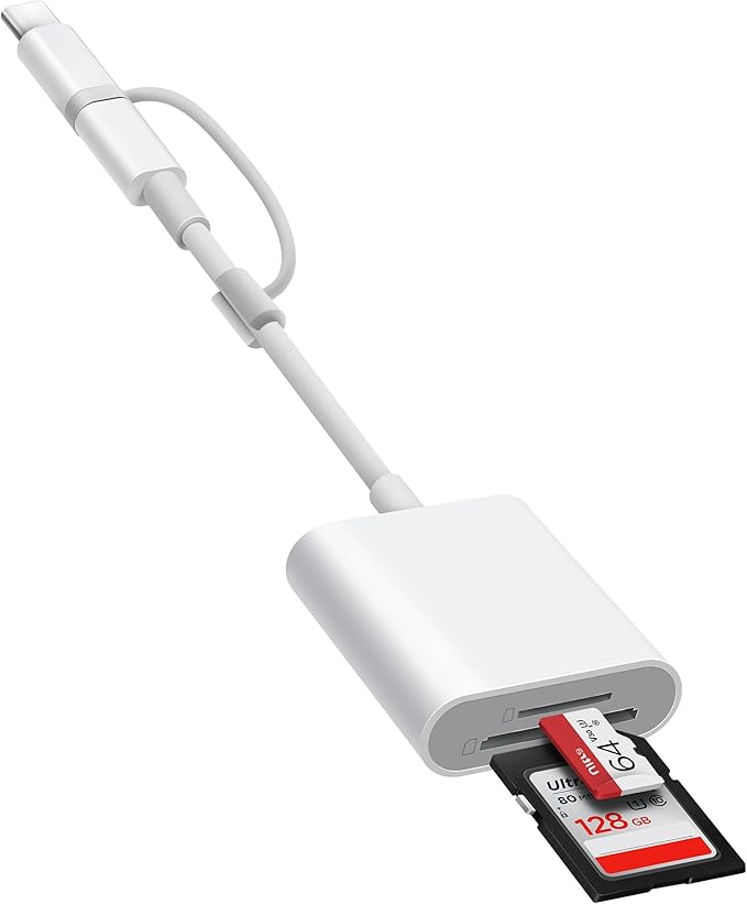 SD Card Reader for iPhone, SD Card Adapter by BnmxTek
