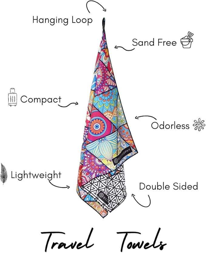 ECCOSOPHY Microfiber Beach Towel - Image 4