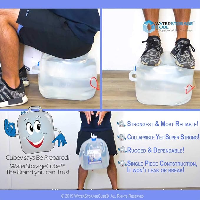 WaterStorageCube BPA Free Collapsible Water Container - Image 6