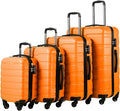 Coolife Luggage 4 Piece Set Suitcase Spinner Hardshell Lightweight TSA Lock by COOLIFE