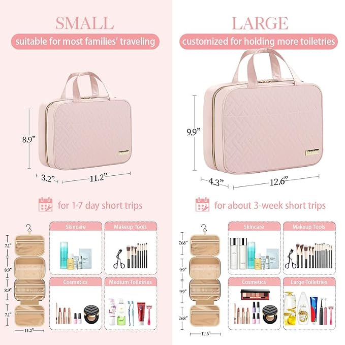HOTOR Travel Toiletry Bag w/Hanging Hook - Image 4