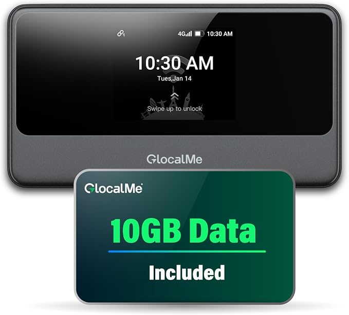 GlocalMe MeowGo G40Pro 4G Mobile Hotspot Device by TheGlobalLeaderinMobileHotspotSolution