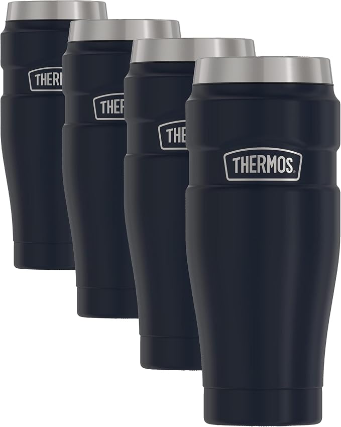 THERMOS Stainless King Travel Tumbler, 16 Ounce, Vacuum-Insulated | Midnight by Thermos