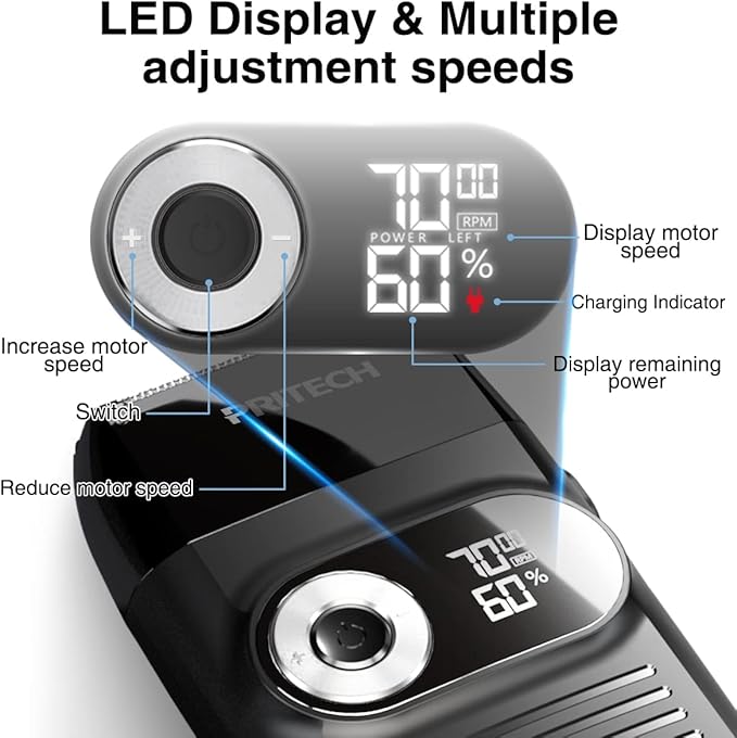 PRITECH Foil and Bald Shavers 2 in 1 Electric Shaver - Image 4