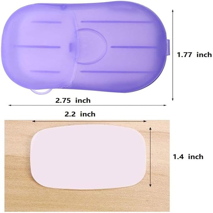 500 Sheets Disposable Soap Paper 5 Boxes Hand Cleaner Fragrance Mini Color Soap - Image 2