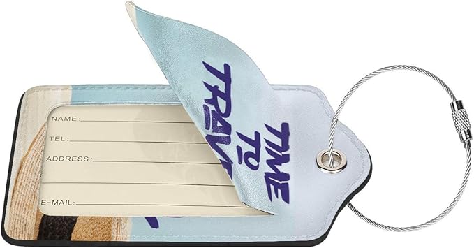 2 Pcs Time to Travel Luggage Tag - Image 3