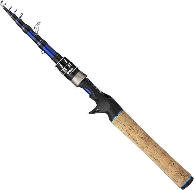 EOW XPEDITE PRO Portable Telescopic Casting and Spinning Fishing Rods, 24T by HOME