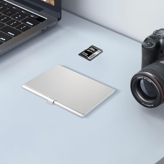 Aluminum SD Card Case, 9Slots Ultrathin SD Card Holder, Memory Card Storage - Image 7