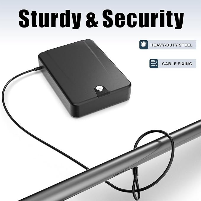 Gun Safe for Pistols Small Handgun Lock Box - Image 5