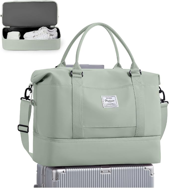 Travel Duffel Bag, Sports Tote Gym Bag, Shoulder Weekender Overnight Bag by WONHOX