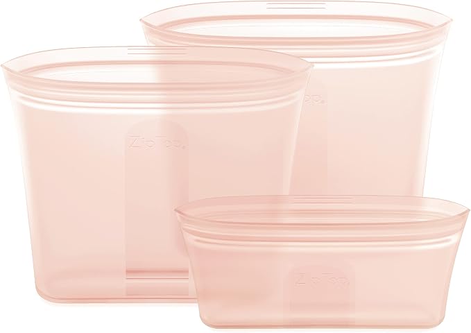 Zip Top Reusable Food Storage Bags | 3 Bag Set - Image 2