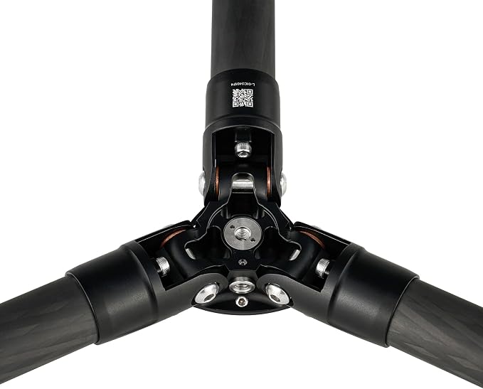 Leofoto 58" Lightweight Carbon Fiber Travel Tripod, Professional Compact Tripod - Image 4