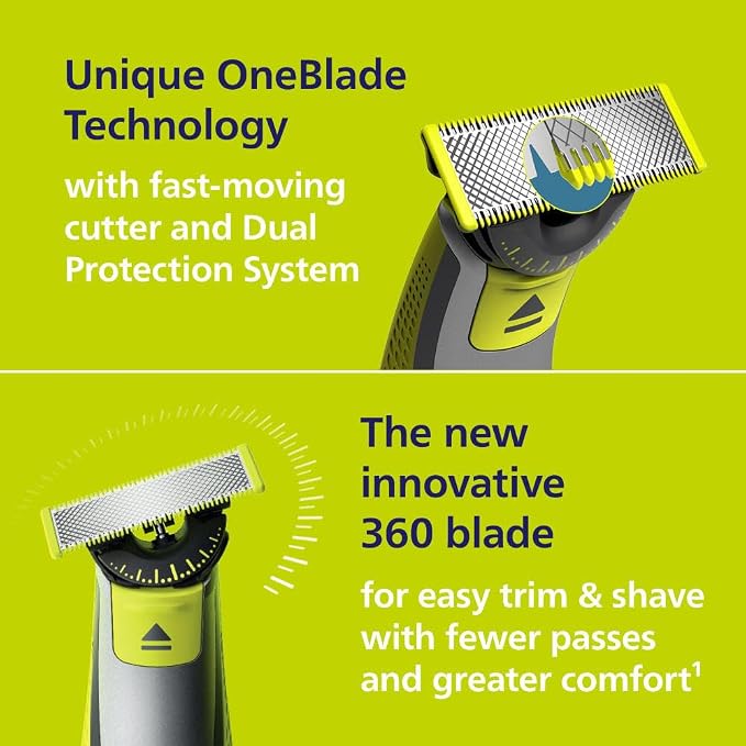 Philips Norelco OneBlade 360 Hybrid Face + Body, Electric Beard Trimmer - Image 4