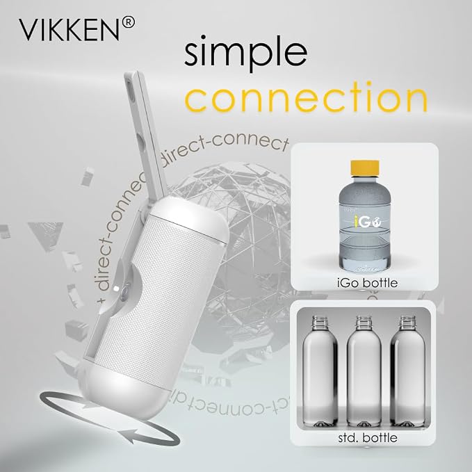 VIKKEN® 250ml iGo X Portable Travel Bidet USB-Type C Rechargeable Electric - Image 3